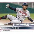 Cristian Pache 2022 Topps #233 Atlanta Braves Baseball Card Cristian Pache 2022 Topps #233 Atlanta Braves Baseball Card
