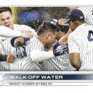Gleyber Torres "Walk-Off Water" 2022 Topps #119 New York Yankees Baseball Card Gleyber Torres "Walk-Off Water" 2022 Topps #119 New York Yankees Baseball Card