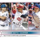 Trea Turner, Juan Soto, Bryce Harper 2022 Topps #59 Baseball Card Trea Turner, Juan Soto, Bryce Harper 2022 Topps #59 Baseball Card