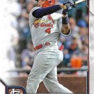Yadier Molina 2022 Bowman #92 St. Louis Cardinals Baseball Card