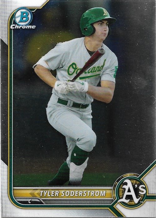 Tyler Soderstrom 2022 Bowman #BCP-41 Oakland Athletics Baseball Card