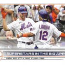 Pete Alonso, Francisco Lindor 2022 Topps #436 New York Mets Baseball Card Pete Alonso, Francisco Lindor 2022 Topps #436 New York Mets Baseball Card