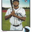 Vidal Brujan 2022 Topps Heritage Rookie #90 Tampa Bay Rays Baseball Card Vidal Brujan 2022 Topps Heritage Rookie #90 Tampa Bay Rays Baseball Card