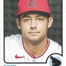 David Fletcher 2022 Topps Heritage #247 Los Angeles Angels Baseball Card David Fletcher 2022 Topps Heritage #247 Los Angeles Angels Baseball Card