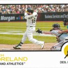 Mitch Moreland 2022 Topps Heritage #118 Oakland Athletics Baseball Card Mitch Moreland 2022 Topps Heritage #118 Oakland Athletics Baseball Card