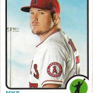 Mike Trout 2022 Topps Heritage #100 Los Angeles Angels Baseball Card Mike Trout 2022 Topps Heritage #100 Los Angeles Angels Baseball Card