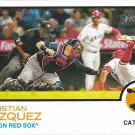 Christian Vazquez 2022 Topps Heritage #213 Boston Red Sox Baseball Card