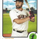 LaMonte Wade 2022 Topps Heritage #359 San Francisco Giants Baseball Card LaMonte Wade 2022 Topps Heritage #359 San Francisco Giants Baseball Card