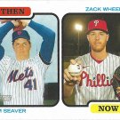 Tom Seaver, Zack Wheeler 2022 Topps Heritage Then And Now #TAN-SW Baseball Card Tom Seaver, Zack Wheeler 2022 Topps Heritage Then And Now #TAN-SW Baseball Card