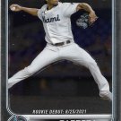 Edward Cabrera 2022 Topps Chrome Update Rookie Debut #USC87 Miami Marlins Baseball Card Edward Cabrera 2022 Topps Chrome Update Rookie Debut #USC87 Miami Marlins Baseball Card