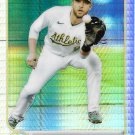 Jed Lowrie 2022 Topps Chrome Prizm Refractor #140 Oakland Athletics Baseball Card