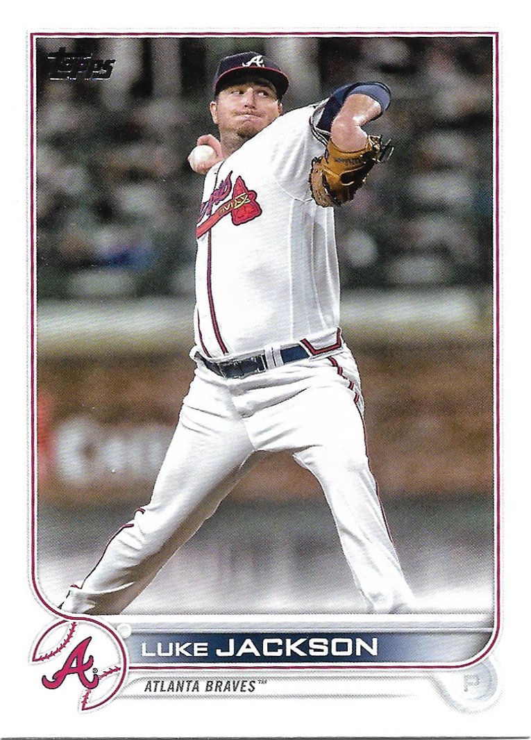 Luke Jackson 2022 Topps Update #US170 Atlanta Braves Baseball Card