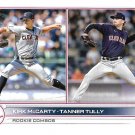 Kirk McCarty, Tanner Tully 2022 Topps Update Rookie #US78 Cleveland Guardians Baseball Card
