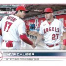 Shohei Ohtani, Mike Trout 2022 Topps Update #US115 Los Angeles Angels Baseball Card Shohei Ohtani, Mike Trout 2022 Topps Update #US115 Los Angeles Angels Baseball Card