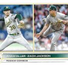 Adam Oller, Zach Jackson 2022 Topps Update Rookie #US254 Oakland Athletics Baseball Card