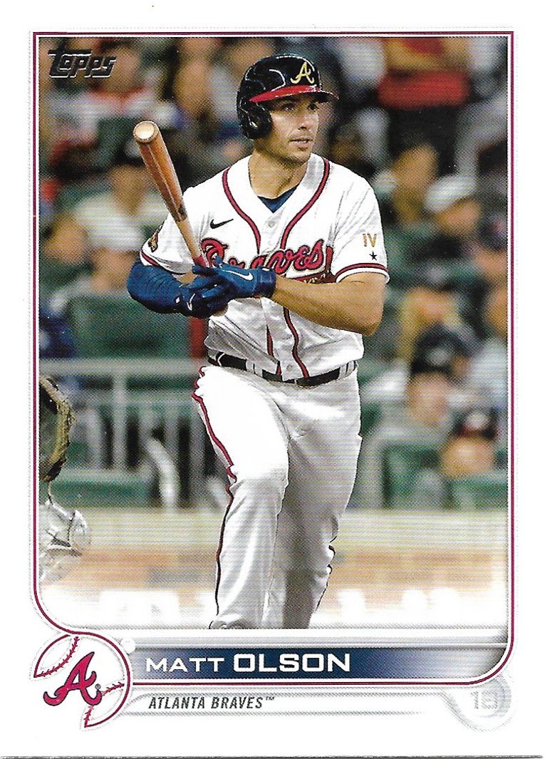 Matt Olson 2022 Topps Update #US2 Atlanta Braves Baseball Card