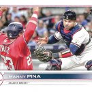 Manny Pina 2022 Topps Update #US171 Atlanta Braves Baseball Card