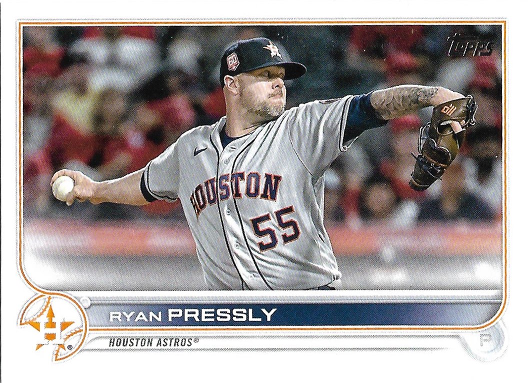 Ryan Pressly 2022 Topps Update #US264 Houston Astros Baseball Card