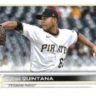 Jose Quintana 2022 Topps Update #US33 Pittsburgh Pirates Baseball Card