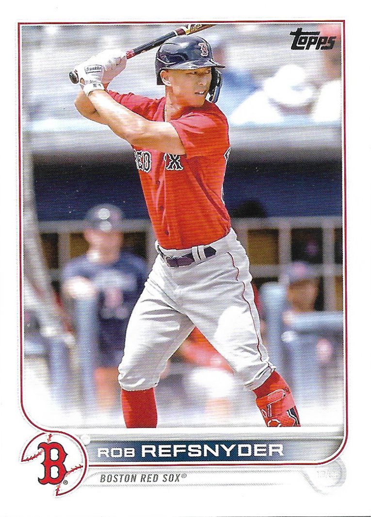 Rob Refsnyder 2022 Topps Update #US129 Boston Red Sox Baseball Card