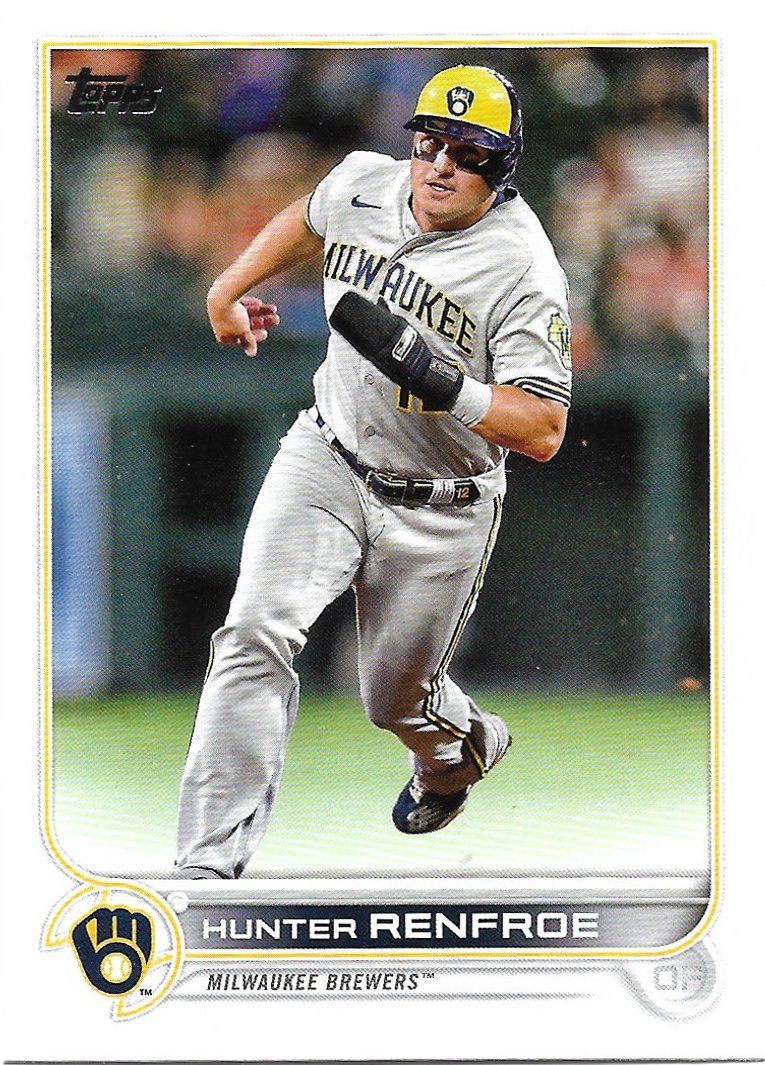 Hunter Renfroe 2022 Topps Update #US58 Milwaukee Brewers Baseball Card