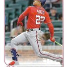 Juan Soto 2022 Topps Update #US68 Washington Nationals Baseball Card