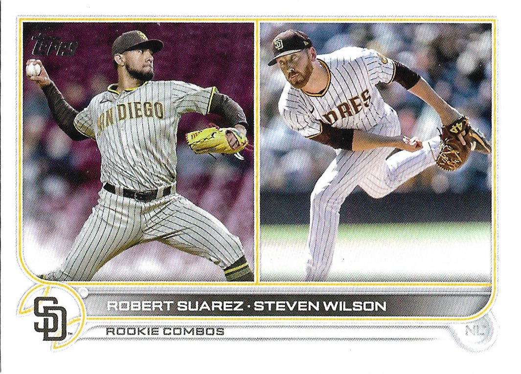 Robert Suarez, Steven Wilson 2022 Topps Update Rookie #US239 San Diego Padres Baseball Card