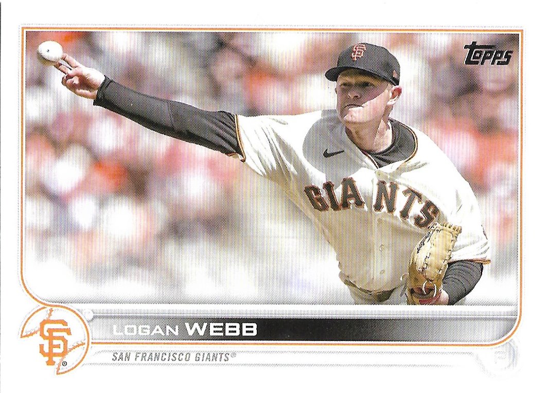 Logan Webb 2022 Topps Update #US9 San Francisco Giants Baseball Card