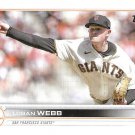 Logan Webb 2022 Topps Update #US9 San Francisco Giants Baseball Card