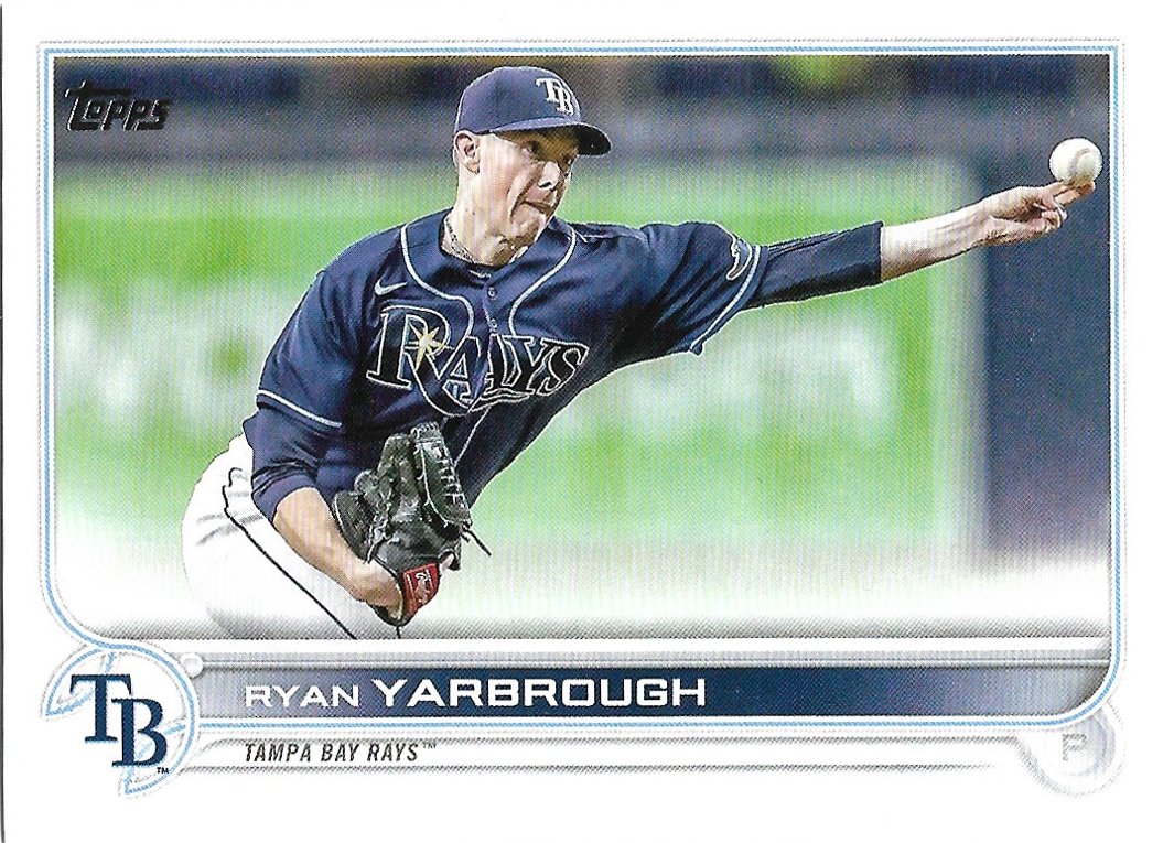 Ryan Yarbrough 2022 Topps Update #US176 Tampa Bay Rays Baseball Card
