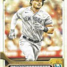 Luke Voit 2022 Topps Gypsy Queen #70 New York Yankees Baseball Card