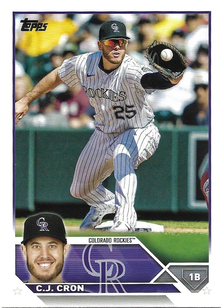 C.J. Cron 2023 Topps #63 Colorado Rockies Baseball Card