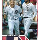Riley Greene, Miguel Cabrera 2023 Topps #210 Detroit Tigers Baseball Card Riley Greene, Miguel Cabrera 2023 Topps #210 Detroit Tigers Baseball Card