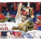 Rhys Hoskins 'Rhys Lightning' 2023 Topps #248 Philadelphia Phillies Baseball Card Rhys Hoskins 'Rhys Lightning' 2023 Topps #248 Philadelphia Phillies Baseball Card