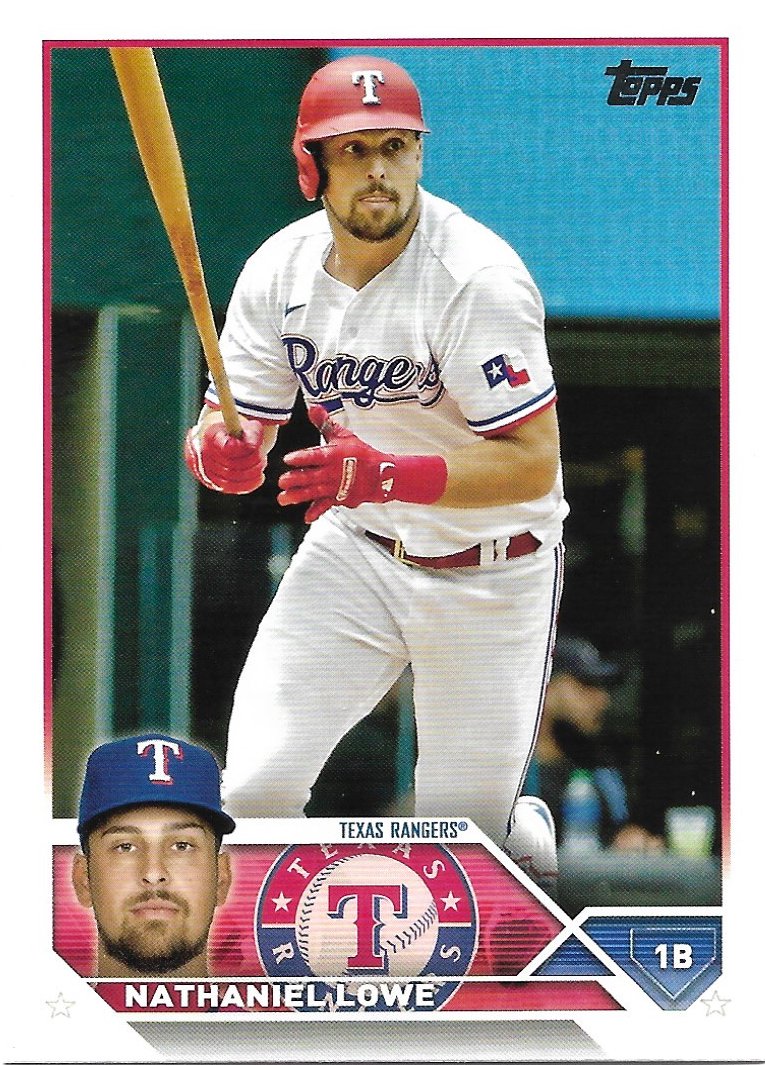 Nathaniel Lowe 2023 Topps 124 Texas Rangers Baseball Card