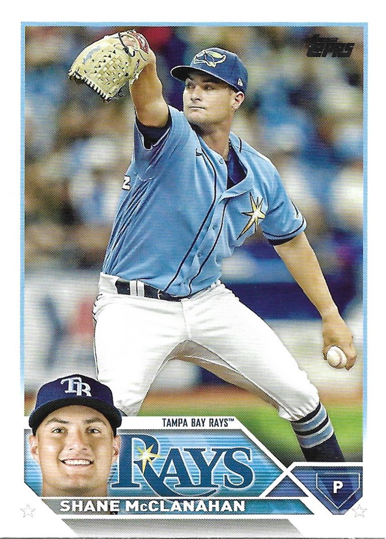 Shane Mcclanahan 2023 Topps #236 Tampa Bay Rays Baseball Card