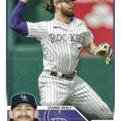 Brendan Rodgers 2023 Topps #287 Colorado Rockies Baseball Card