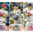 Kyle Schwarber, Pete Alonso, Austin Riley 2023 Topps #178 Phillies, Mets, Braves Baseball Card Kyle Schwarber, Pete Alonso, Austin Riley 2023 Topps #178 Phillies, Mets, Braves Baseball Card