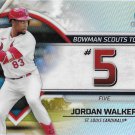Jordan Walker 2023 Bowman Scouts Top 100 #BTP-5 St. Louis Cardinals Baseball Card