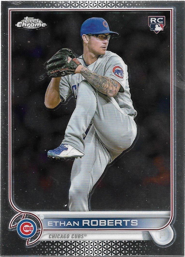 Ethan Roberts 2022 Topps Chrome Update Rookie #USC31 Chicago Cubs Baseball Card