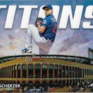 Max Scherzer 2023 Topps Chrome Titans #CT-4 New York Mets Baseball Card Max Scherzer 2023 Topps Chrome Titans #CT-4 New York Mets Baseball Card