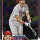 Rhys Hoskins 2023 Topps Chrome #25 Philadelphia Phillies Baseball Card Rhys Hoskins 2023 Topps Chrome #25 Philadelphia Phillies Baseball Card