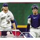 Corbin Burnes, William Contreras 2023 Topps Update #US251 Milwaukee Brewers Baseball Card