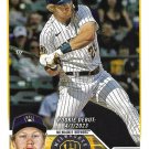 Joey Wiemer 2023 Topps Update Rookie Debut #US316 Milwaukee Brewers Baseball Card