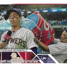 Christian Yelich, Wily Adames 2023 Topps Update #US328 Milwaukee Brewers Baseball Card