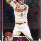 Mike Trout 2023 Topps Chrome #27 Los Angeles Angels Baseball Card