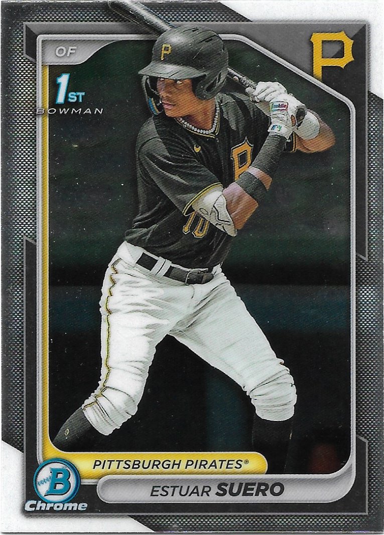 Estuar Suero 2024 Bowman BCP63 Pittsburgh Pirates Baseball Card
