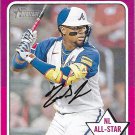 Ronald Acuna Jr. 2024 Topps Heritage #321 Atlanta Braves Baseball Card Ronald Acuna Jr. 2024 Topps Heritage #321 Atlanta Braves Baseball Card