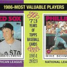 Roger Clemens, Mike Schmidt 2024 Topps Heritage #197 Red Sox, Phillies Baseball Card Roger Clemens, Mike Schmidt 2024 Topps Heritage #197 Red Sox, Phillies Baseball Card