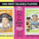 Nellie Foxx, Ernie Banks 2024 Topps Heritage #191 Chicago White Sox, Cubs Baseball Card Nellie Foxx, Ernie Banks 2024 Topps Heritage #191 Chicago White Sox, Cubs Baseball Card